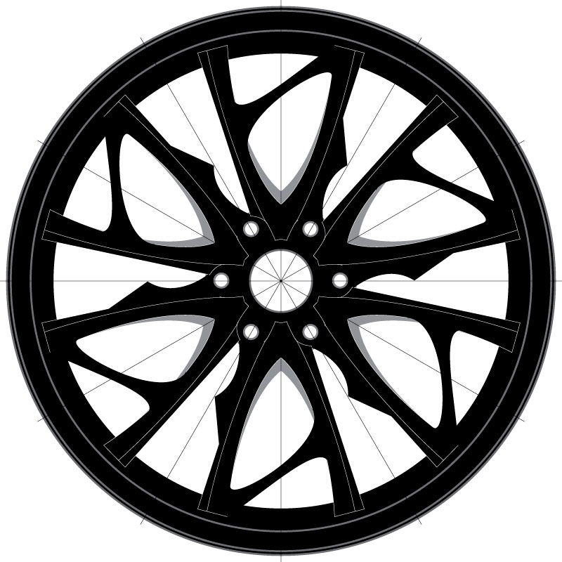 Wheel Mockup 036